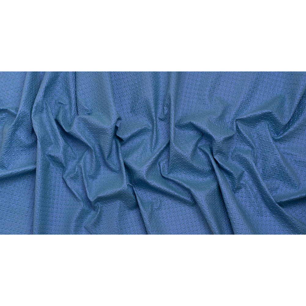 Puckered Novelty Jacketing - Blue Abstract - Edana Collection