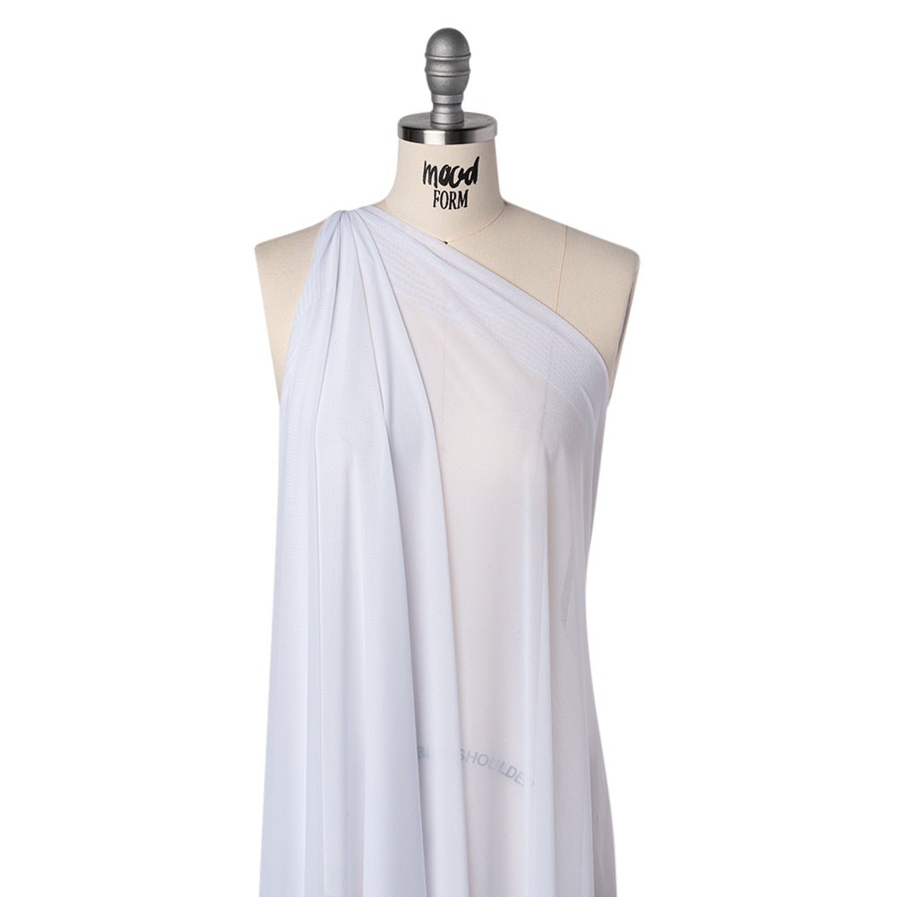 Nylon Stretch Mesh - White - Bernetta Collection