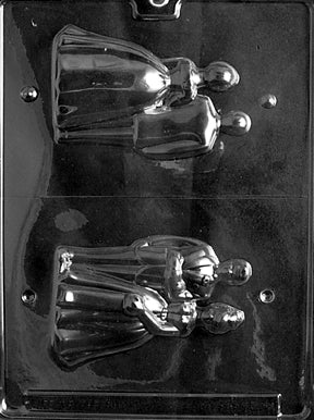 3D Small Bride & Groom Chocolate Mold - LPW018