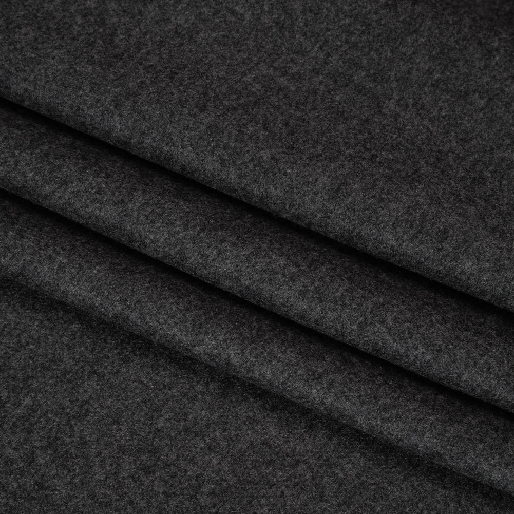 Super 130s Wool Flannel Suiting Made in Italy - Heathered Gray - Deadstock