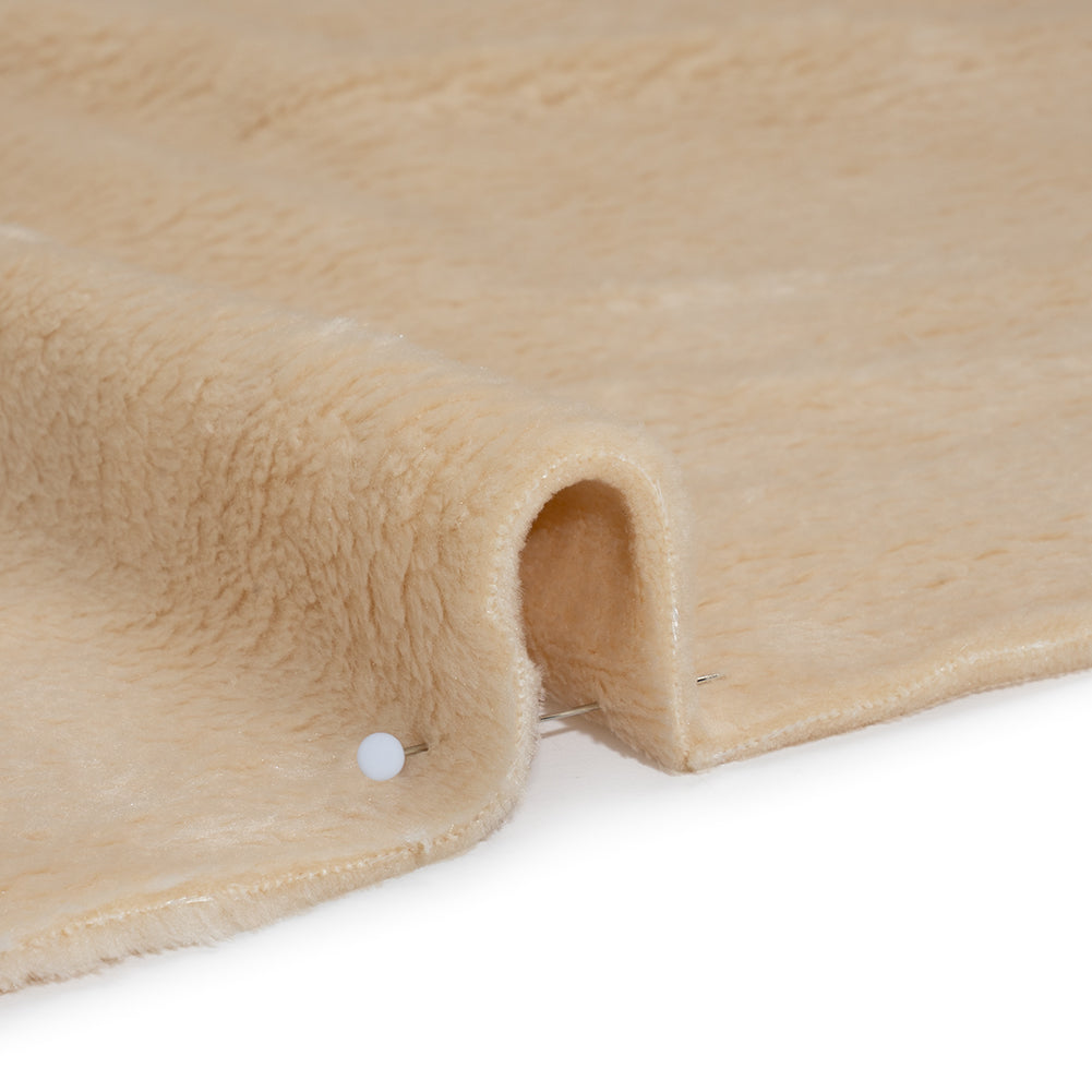 Double Faced Minky Fleece - Beige - Avery Collection