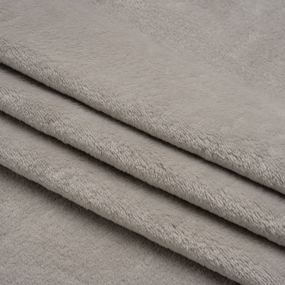 Double Faced Minky Fleece - Platinum - Avery Collection