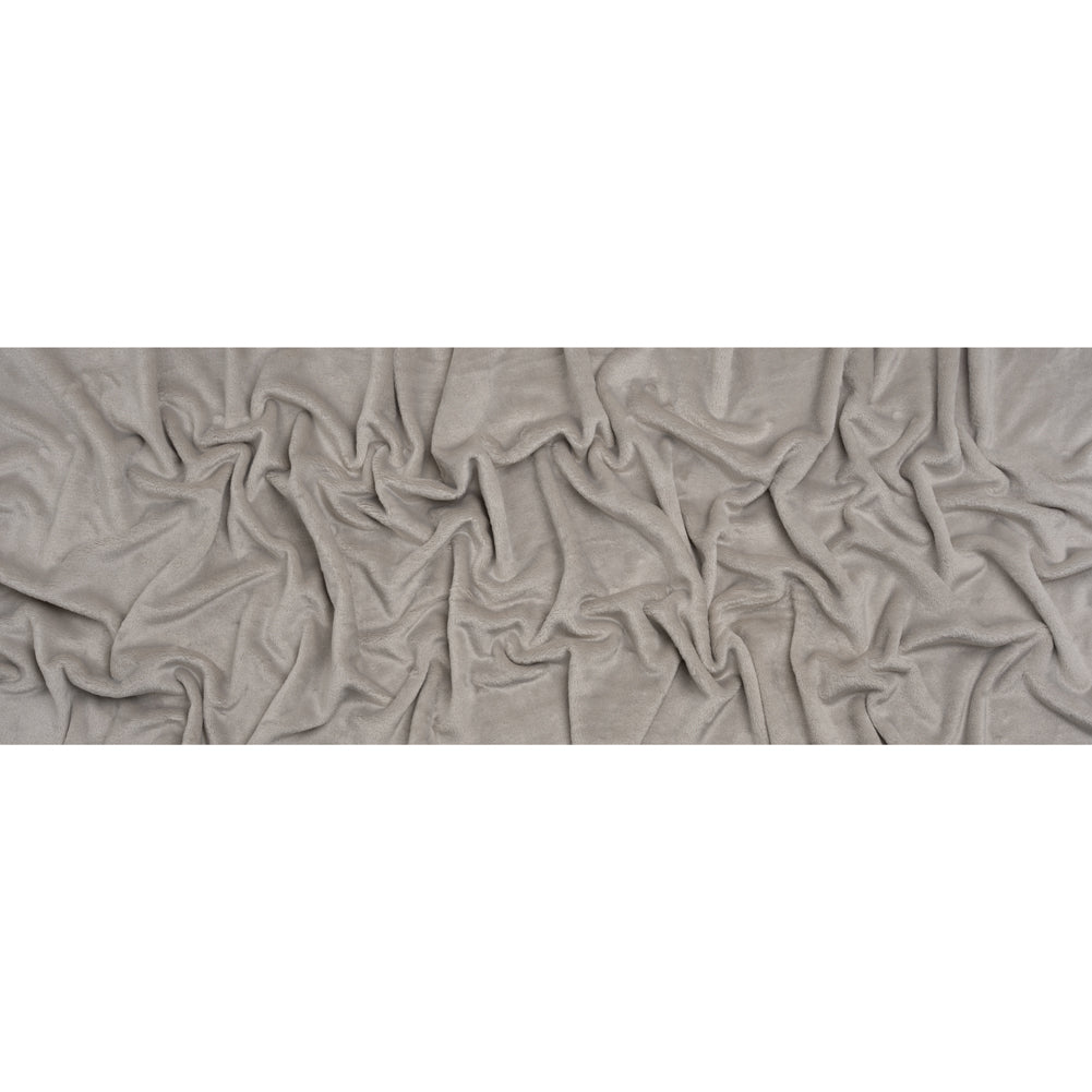 Double Faced Minky Fleece - Platinum - Avery Collection