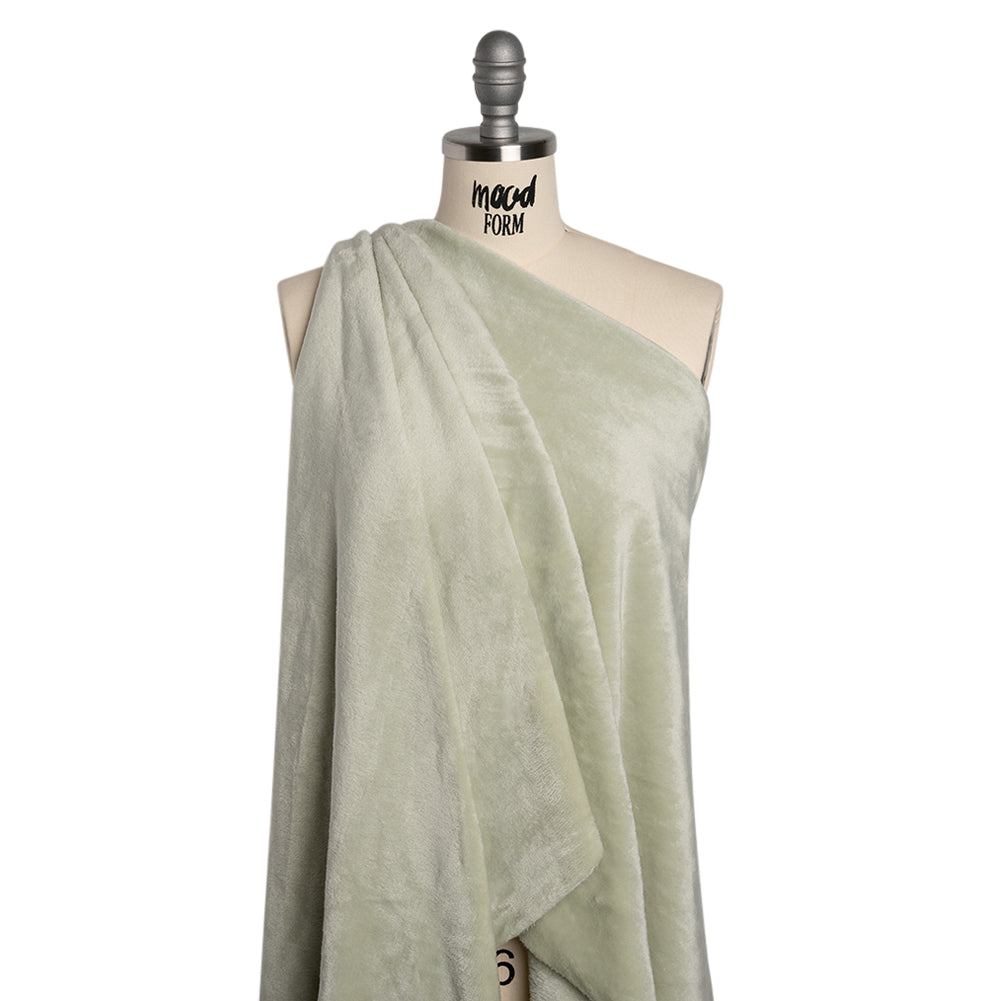 Double Faced Minky Fleece - Pale Sage - Avery Collection