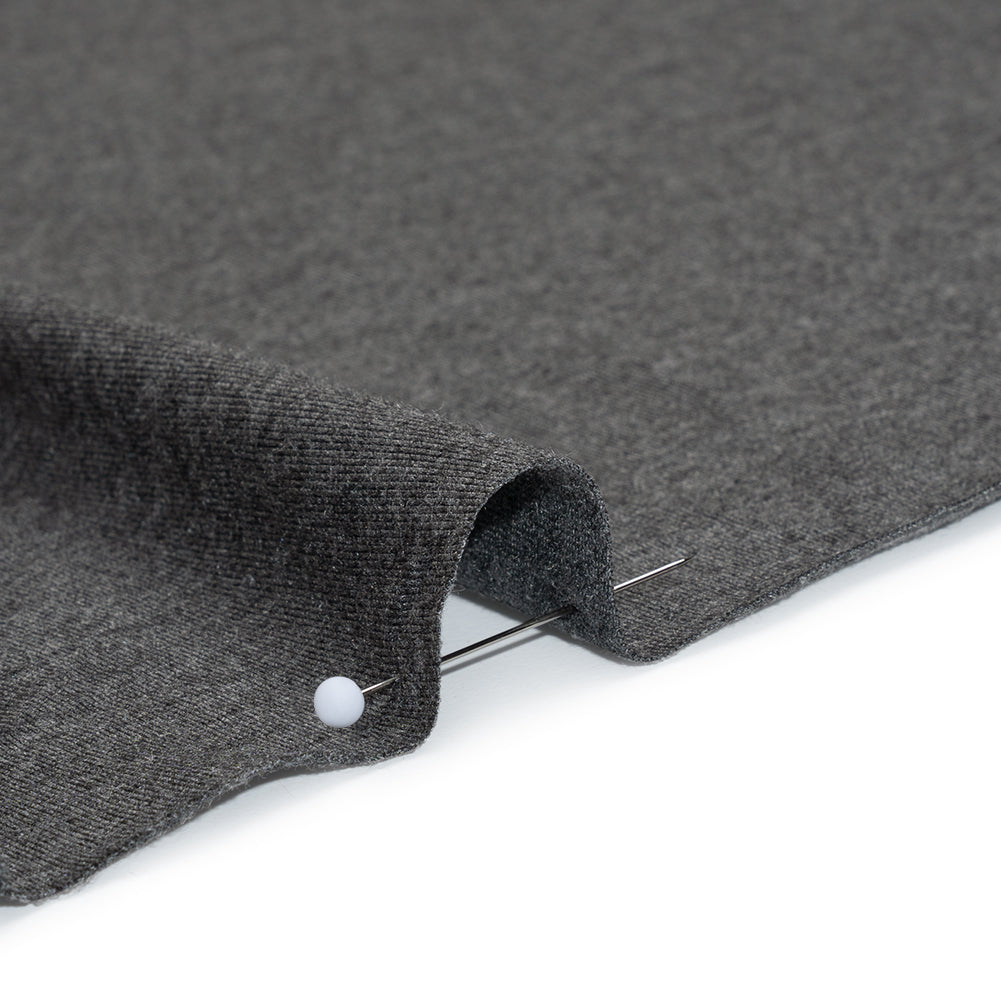 Stretch Bamboo Jersey - Heathered Charcoal - Willow Collection