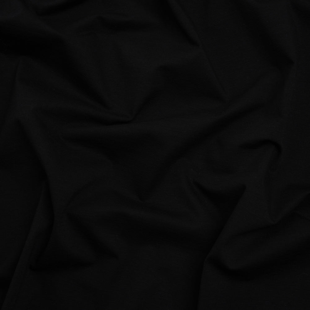 Stretch Rayon Jersey - Black - Deadstock
