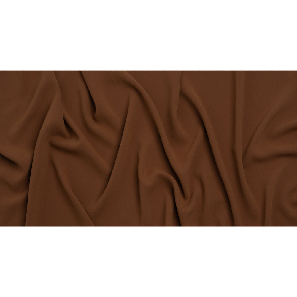Stretch Polyester Crepe by Alex Perry - Cinnamon Brown - Designer Deadstock