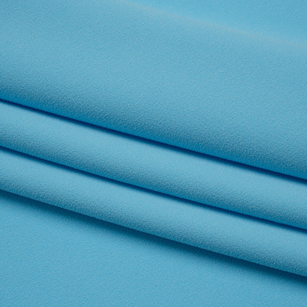 Stretch Polyester Crepe by Alex Perry - Sky Blue - Designer Deadstock