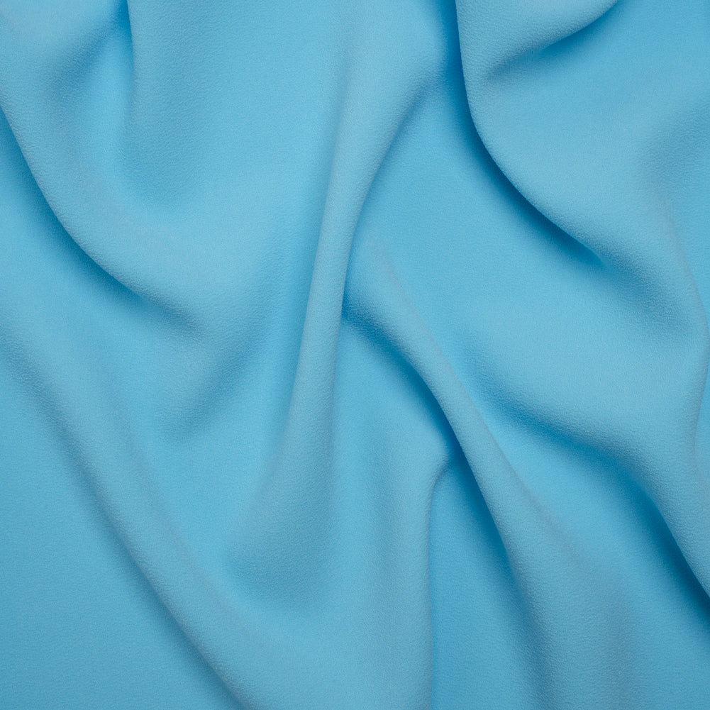Stretch Polyester Crepe by Alex Perry - Sky Blue - Designer Deadstock