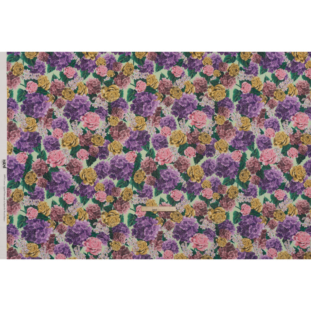 Cotton Voile - Purple, Pink and Green Floral - Mood Exclusive Summer Rhapsody Print