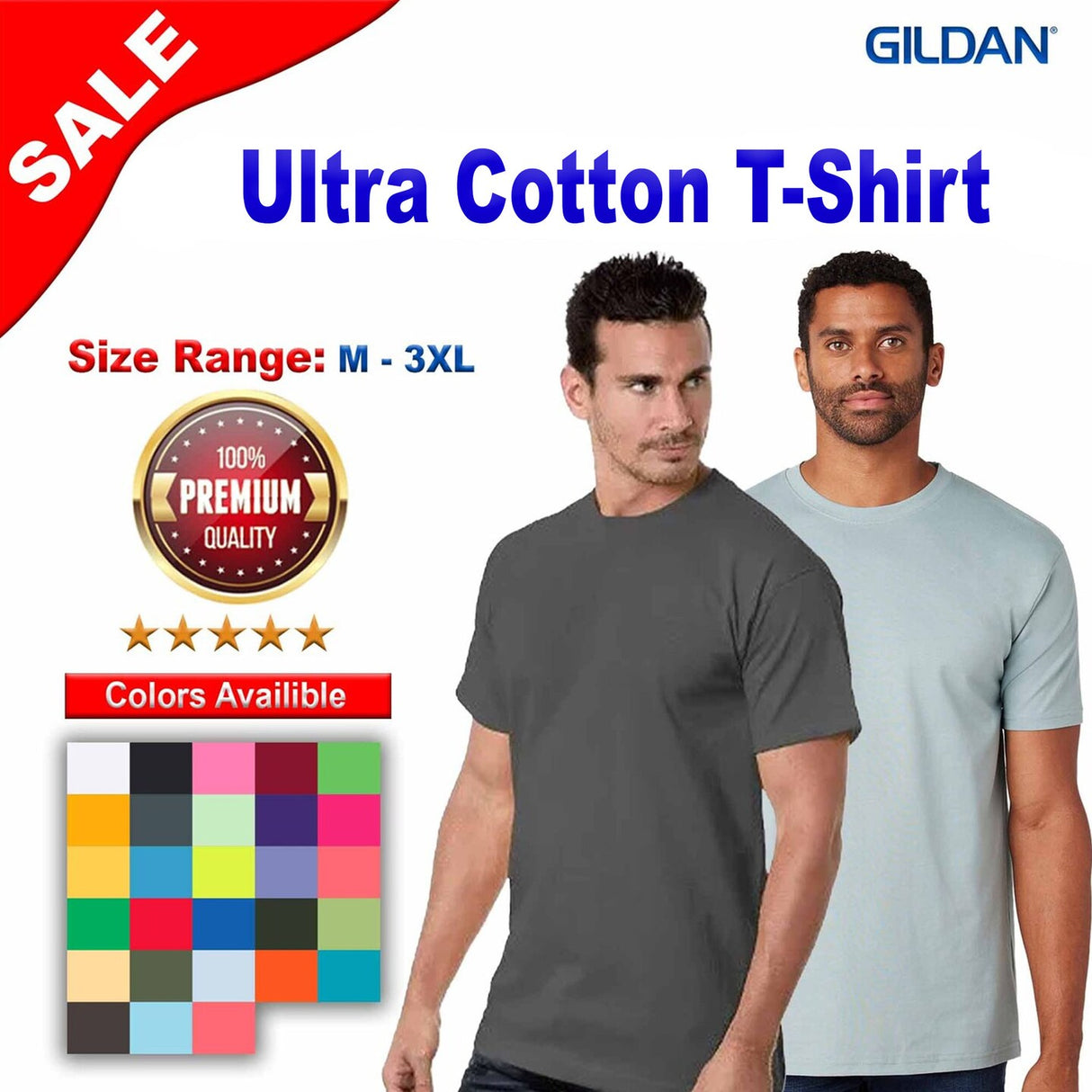 Gildan® Ultra Cotton Short Sleeve Crewneck T-Shirt