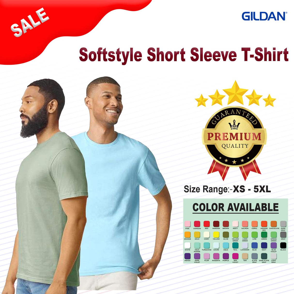 Gildan® Softstyle Crewneck Short Sleeve T-Shirt