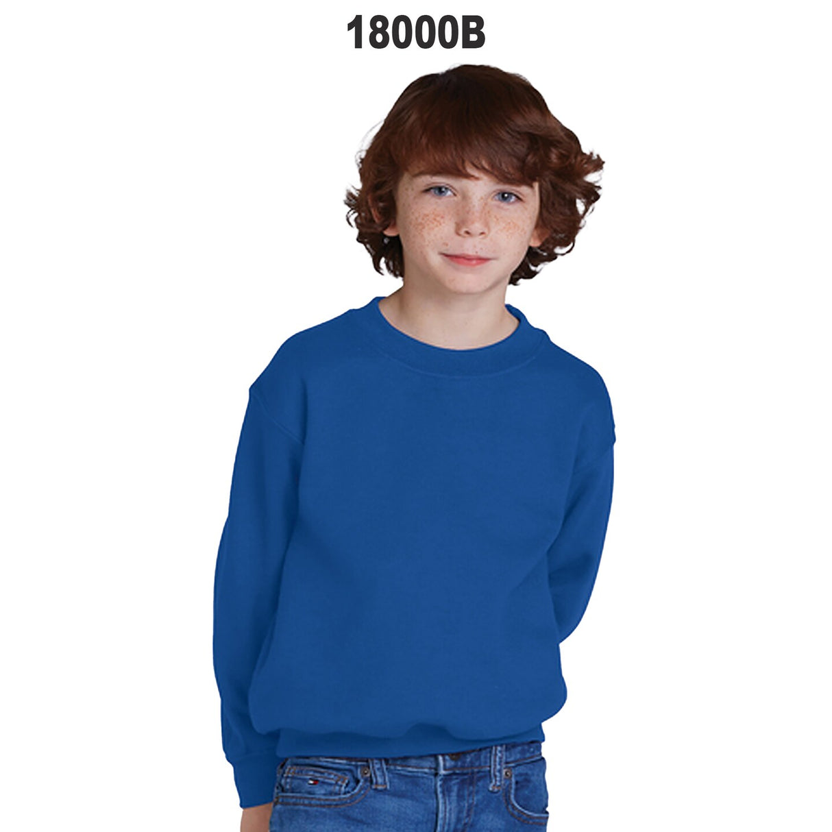 Gildan® Youth Crewneck Long Sleeve Sweatshirt