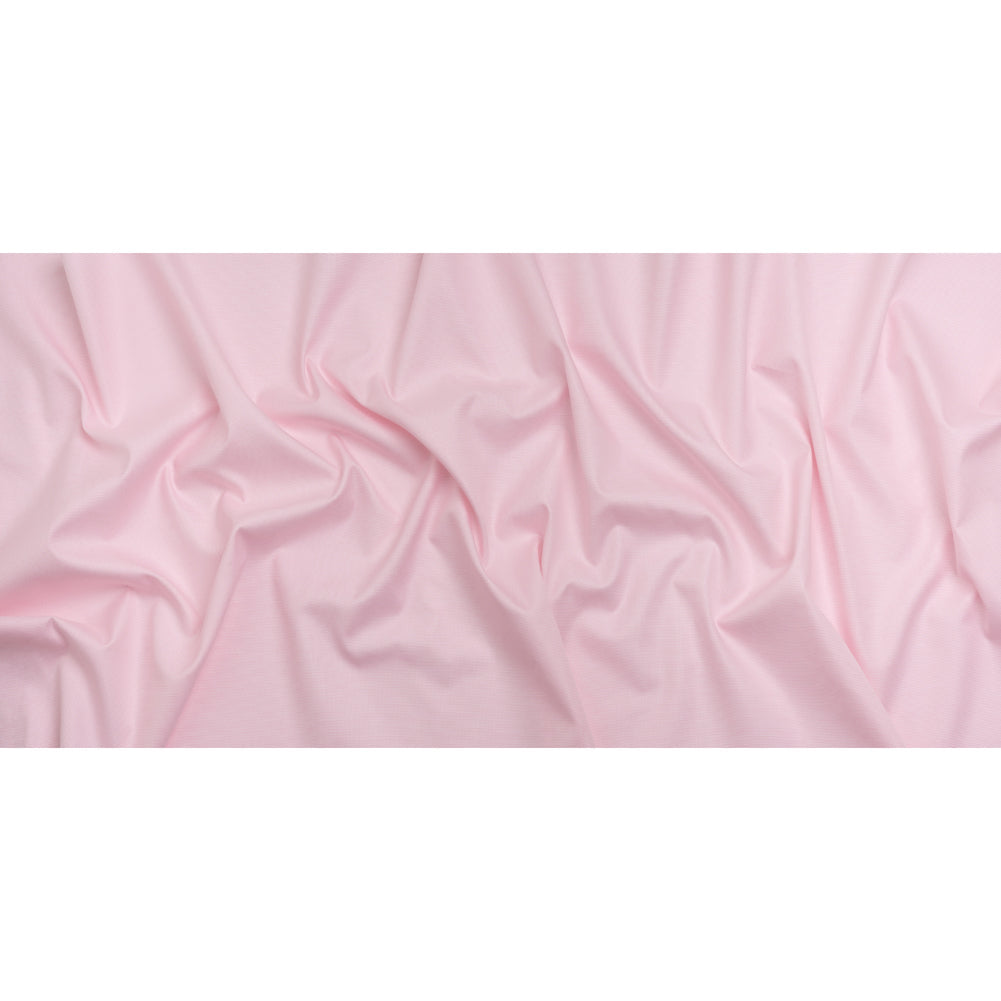 Cotton Oxford Shirting - Baby Pink and White Micro Checks - Deadstock