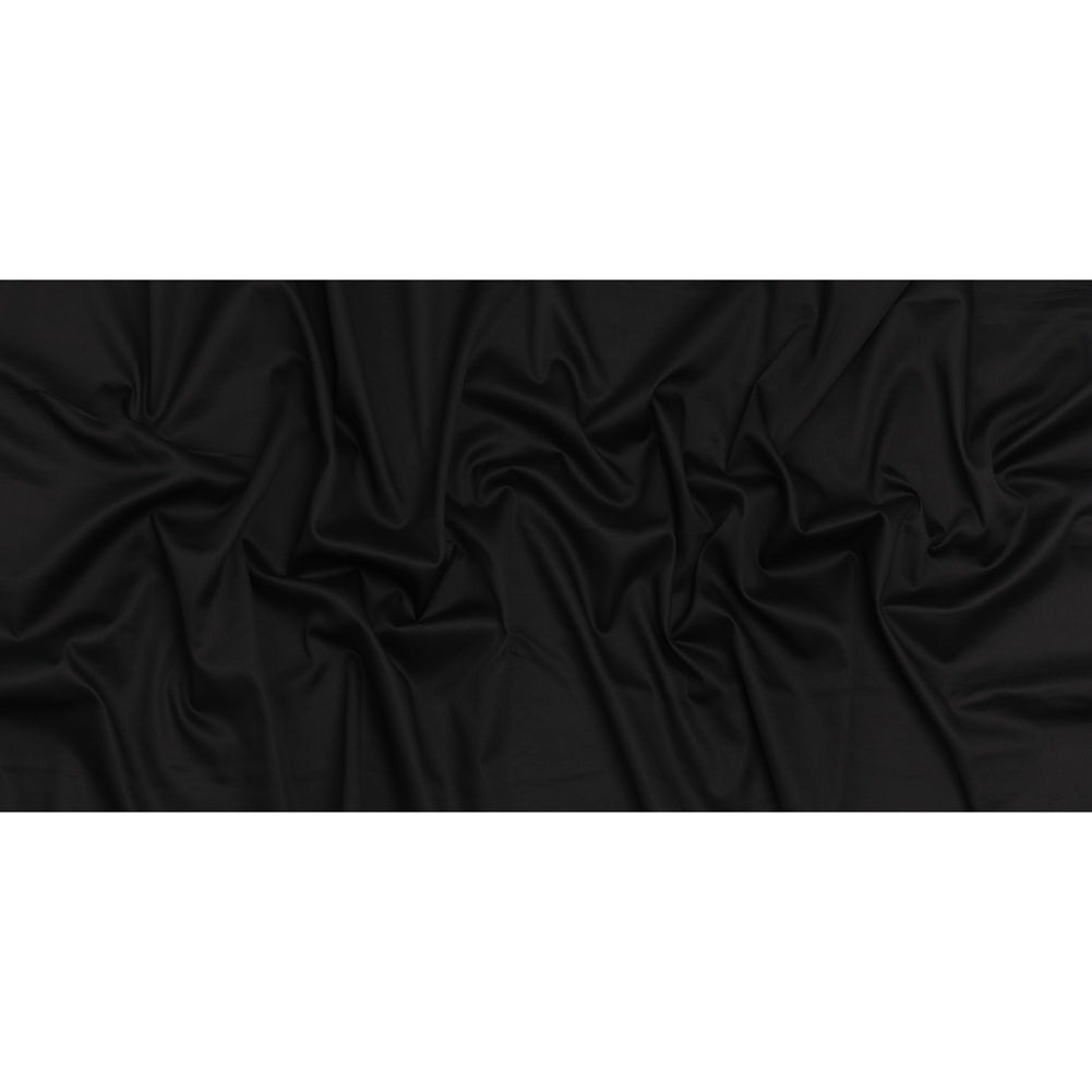 Stretch Rayon Shirting - Black - Designer Deadstock