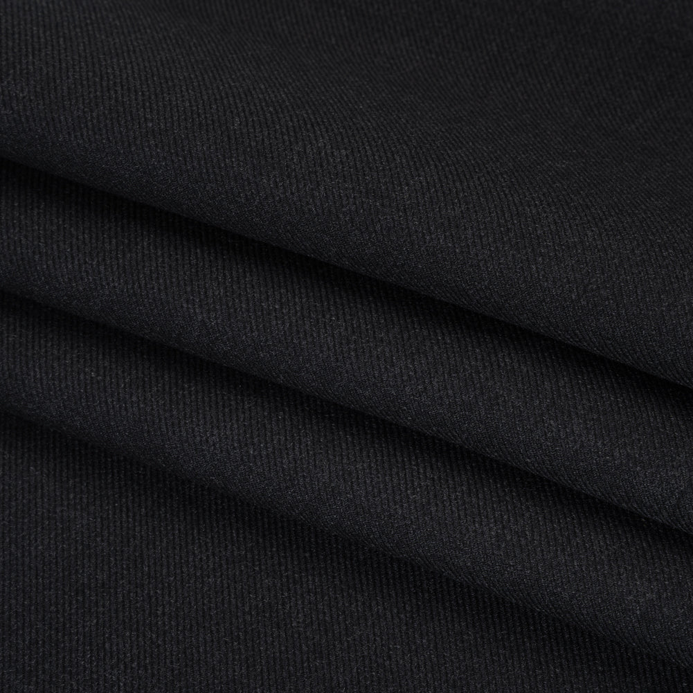 Wool Twill Coating by Alexander McQueen - Charcoal - Designer Deadstock
