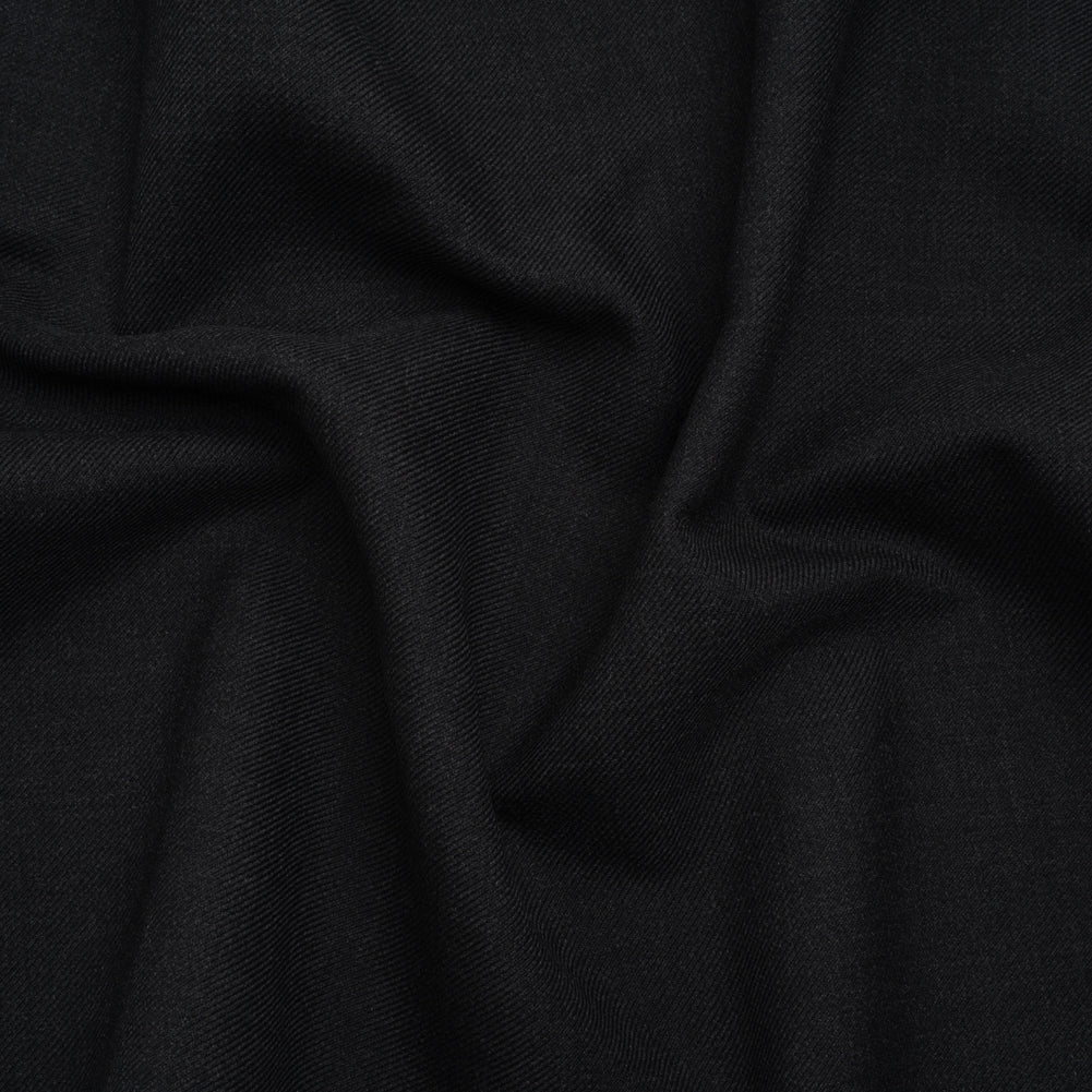 Wool Twill Coating by Alexander McQueen - Charcoal - Designer Deadstock
