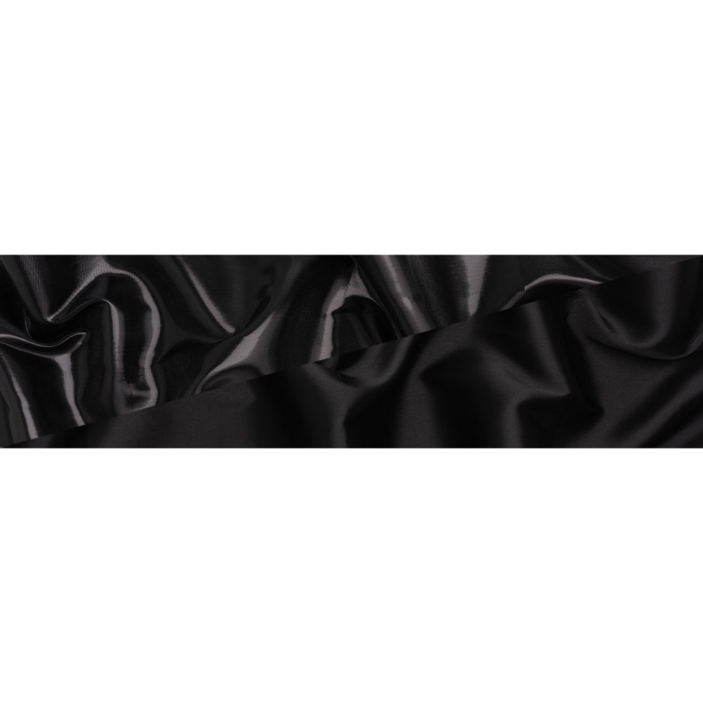 Double Faced Lame Mikado - Black - Sara Collection