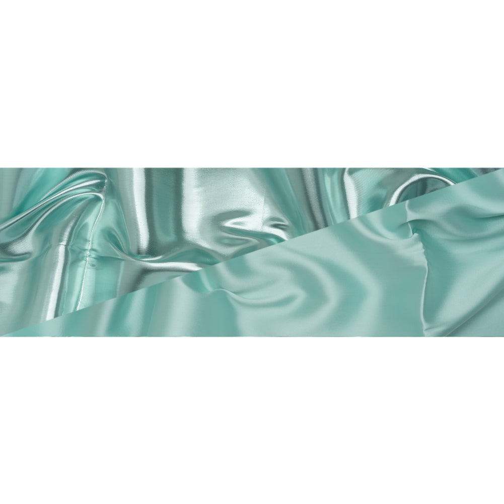 Double Faced Lame Mikado - Light Aqua - Sara Collection