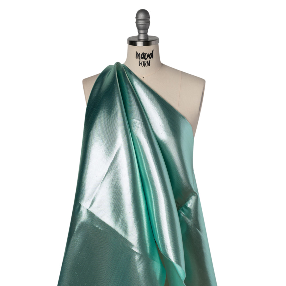 Double Faced Lame Mikado - Light Aqua - Sara Collection