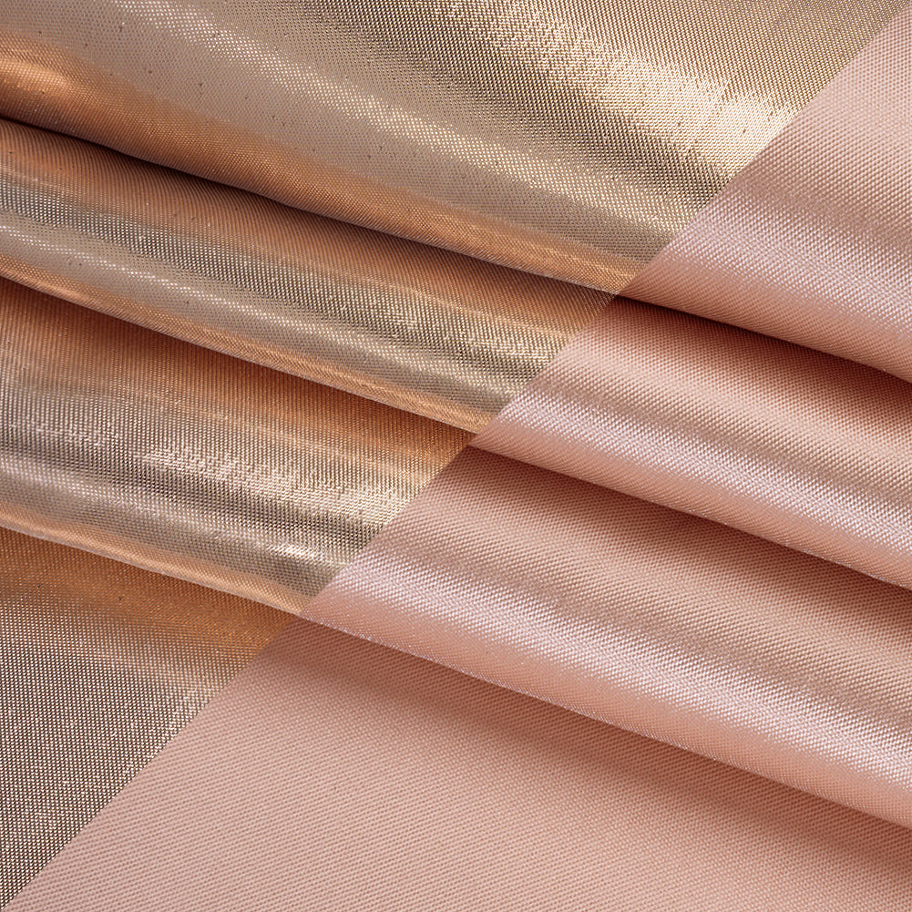 Double Faced Lame Mikado - Peach - Sara Collection