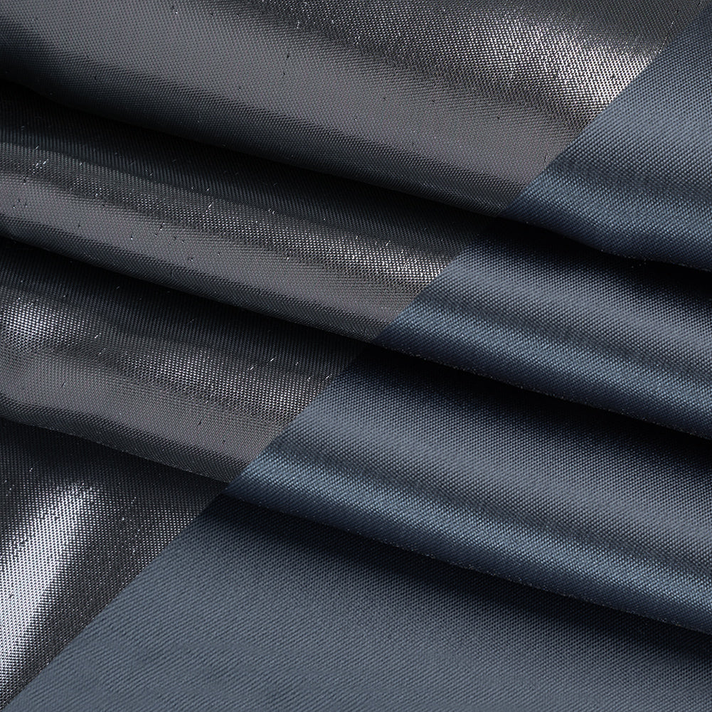 Double Faced Lame Mikado - Stormy Blue-Gray - Sara Collection