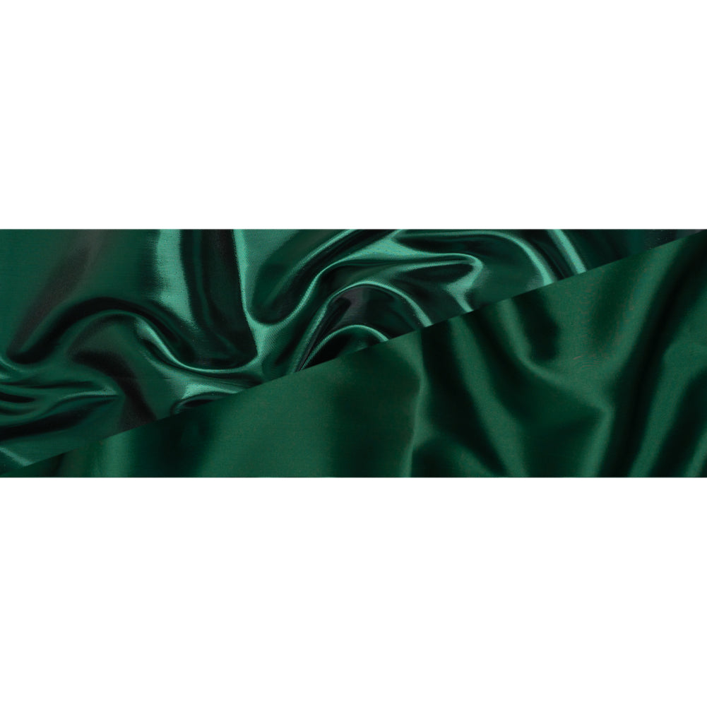 Double Faced Lame Mikado - Dark Green - Sara Collection