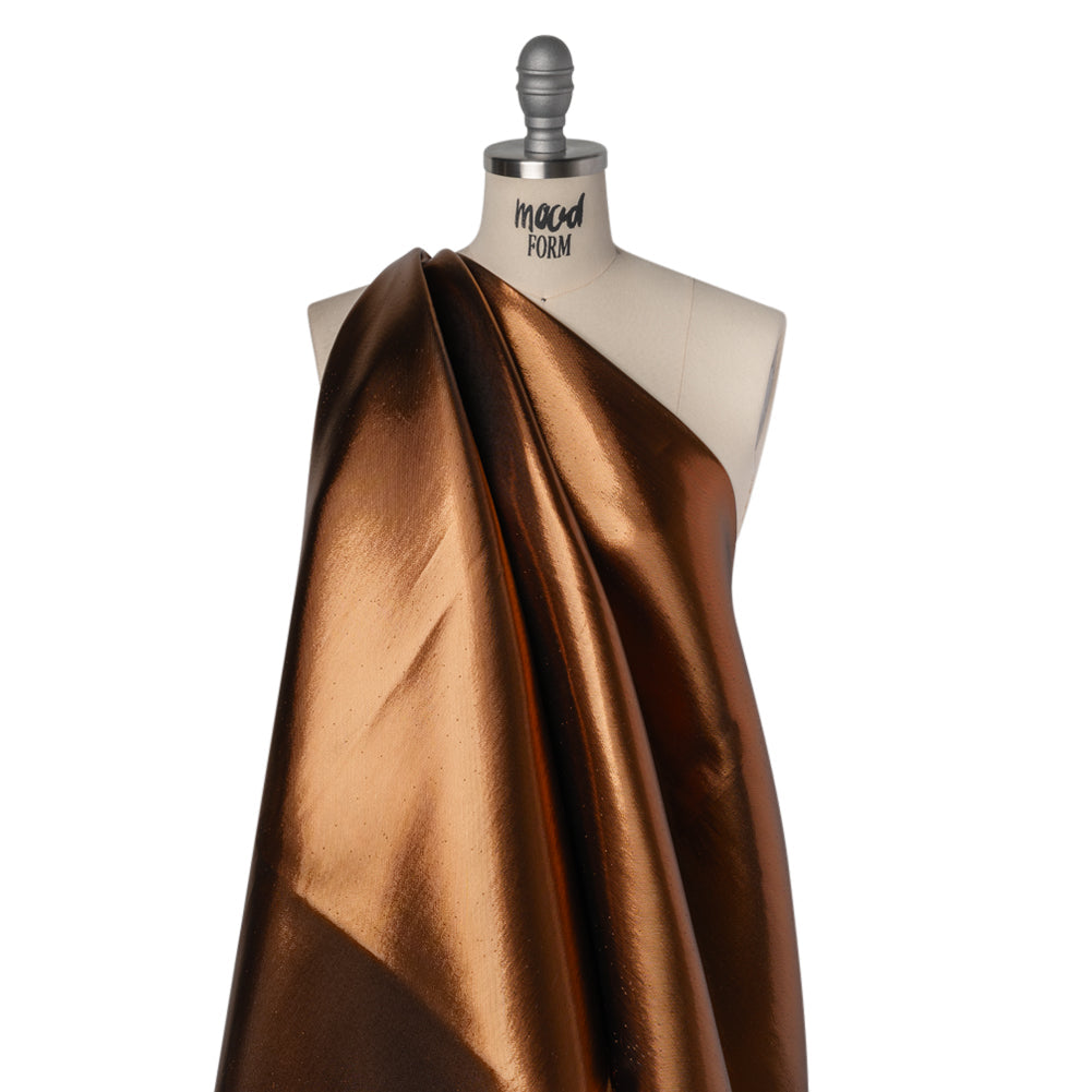 Double Faced Lame Mikado - Adobe Brown - Sara Collection