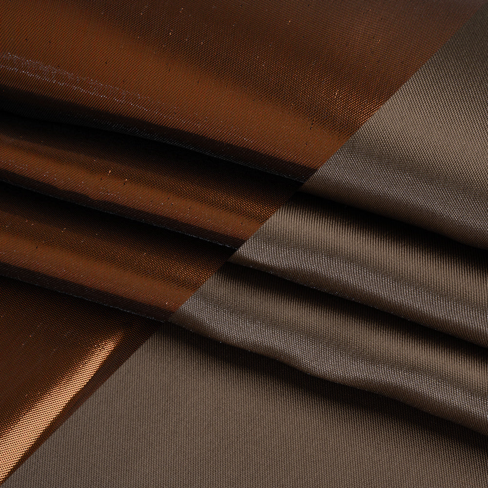 Double Faced Lame Mikado - Dusty Brown - Sara Collection