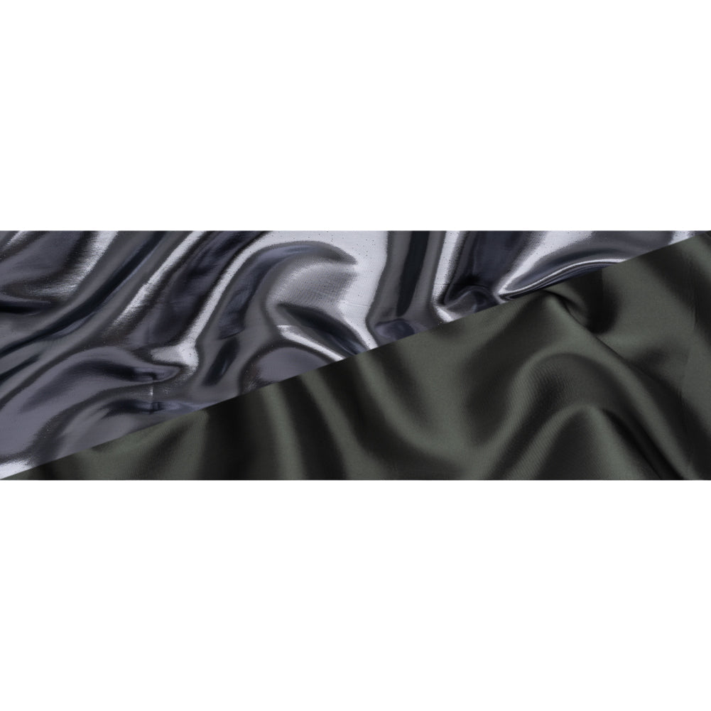 Double Faced Lame Mikado - Storm Cloud - Sara Collection