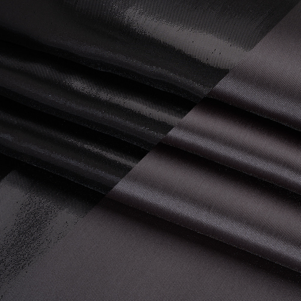 Double Faced Lame Mikado - Charcoal - Sara Collection