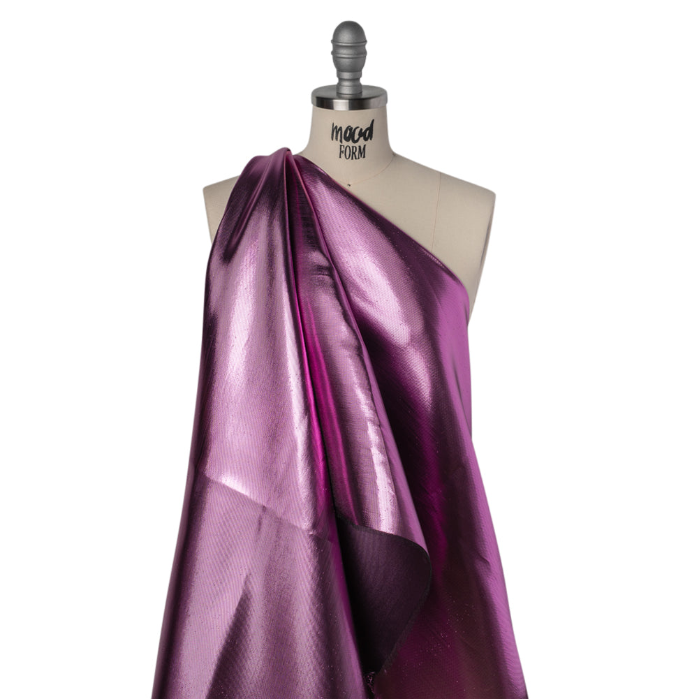 Double Faced Lame Mikado - Thistle - Sara Collection