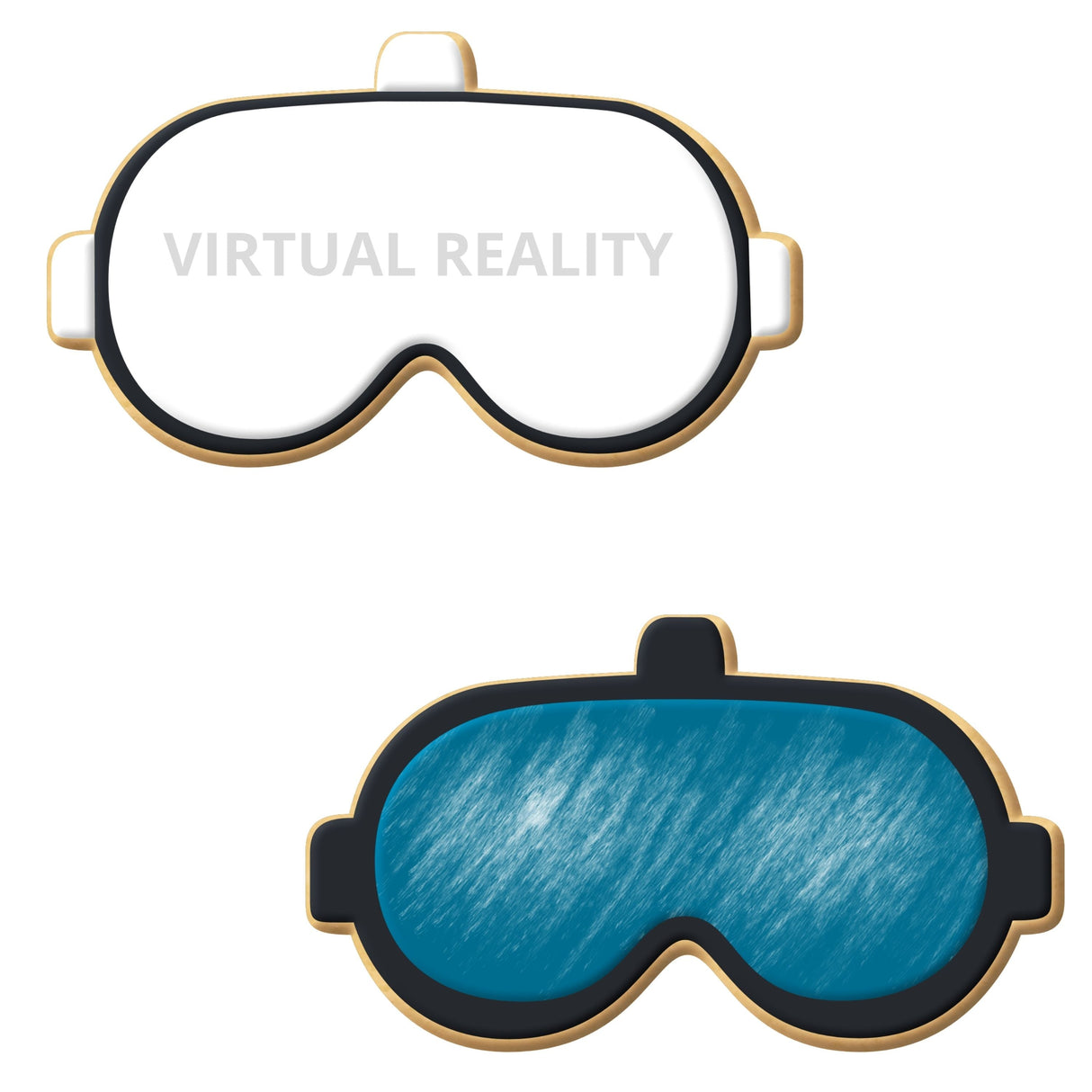 Virtual Reality and Scuba Goggles Cookie Cutter 4" B1019