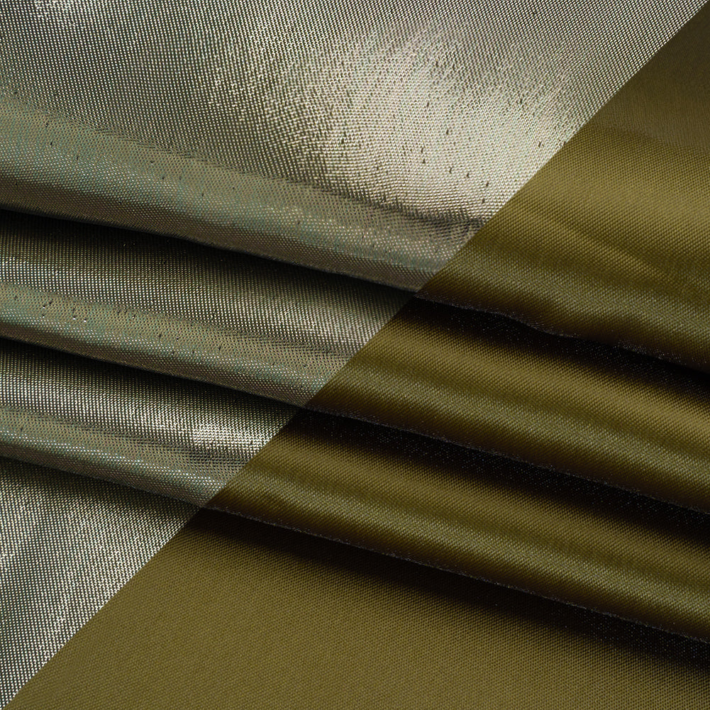 Double Faced Lame Mikado - Dark Olive Green - Sara Collection
