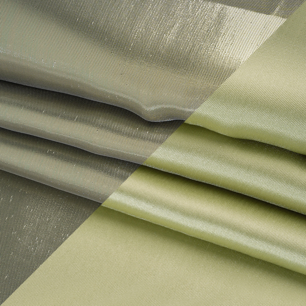 Double Faced Lame Mikado - Pistachio Green - Sara Collection