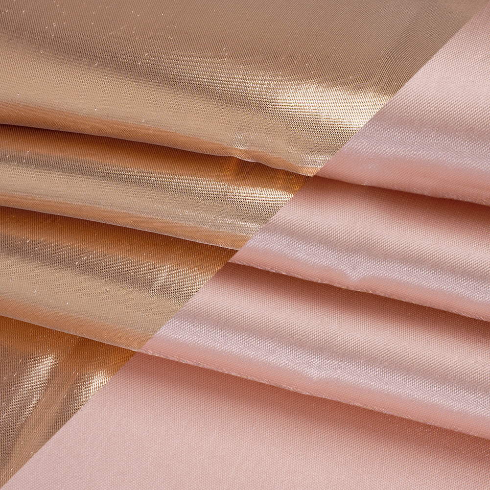 Double Faced Lame Mikado - Peachy Pink - Sara Collection