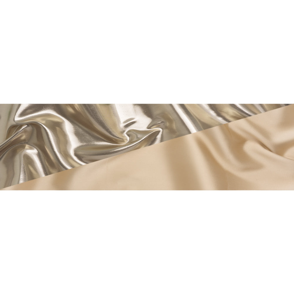 Double Faced Lame Mikado - Oatmeal - Sara Collection
