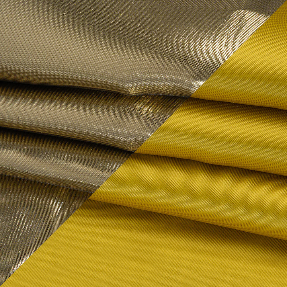 Double Faced Lame Mikado - Yellow - Sara Collection