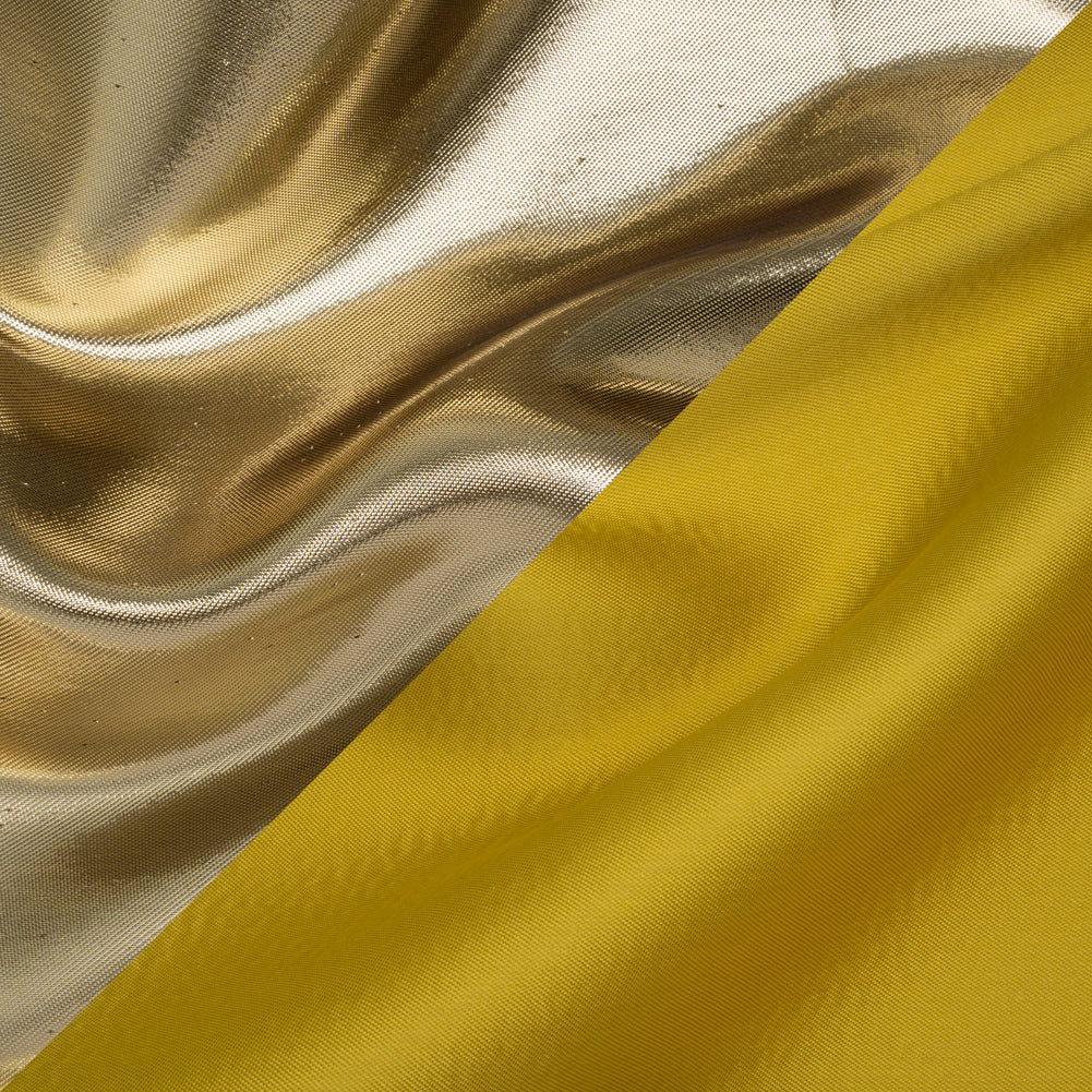 Double Faced Lame Mikado - Yellow - Sara Collection