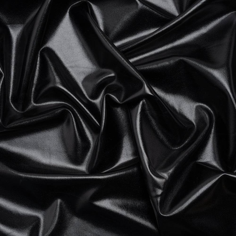 Yaya Han Metallic Foiled Stretch Spandex Polyester Jersey - Black - Cosplay Collection