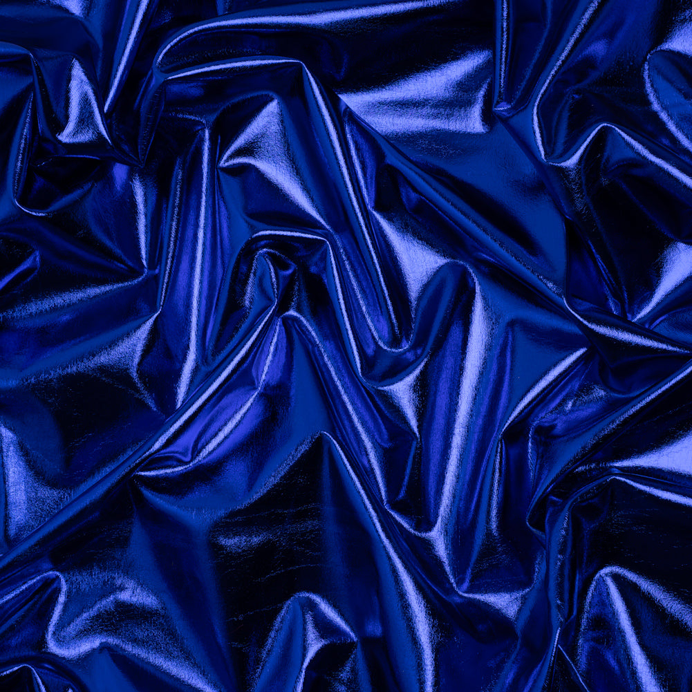 Yaya Han Metallic Foiled Stretch Spandex Polyester Jersey - Cobalt Blue - Cosplay Collection