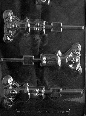 Cheerleader with Pom Pom Lolly Chocolate Mold