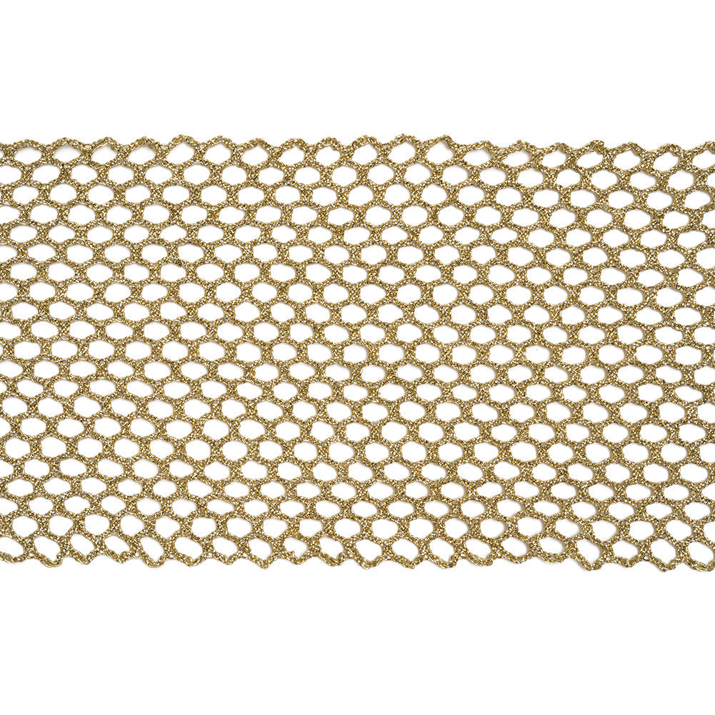 Yaya Han Metallic Mesh Trim - Gold, 4.63" - Cosplay Collection