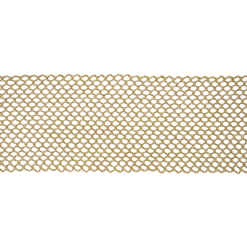 Yaya Han Metallic Mesh Trim - Gold, 4.63" - Cosplay Collection