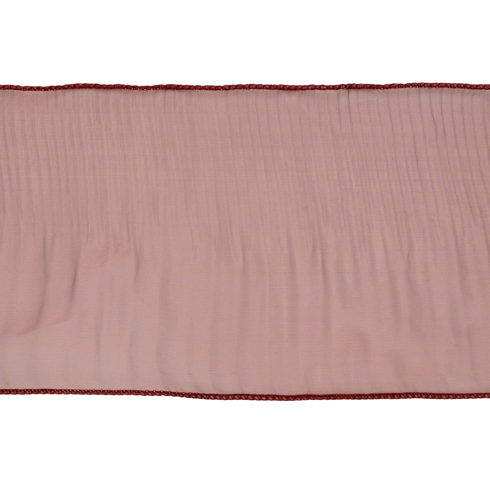 Yaya Han Pleated Ruffle Organza Trim - Mermaid Dark Red, 5" - Cosplay Collection