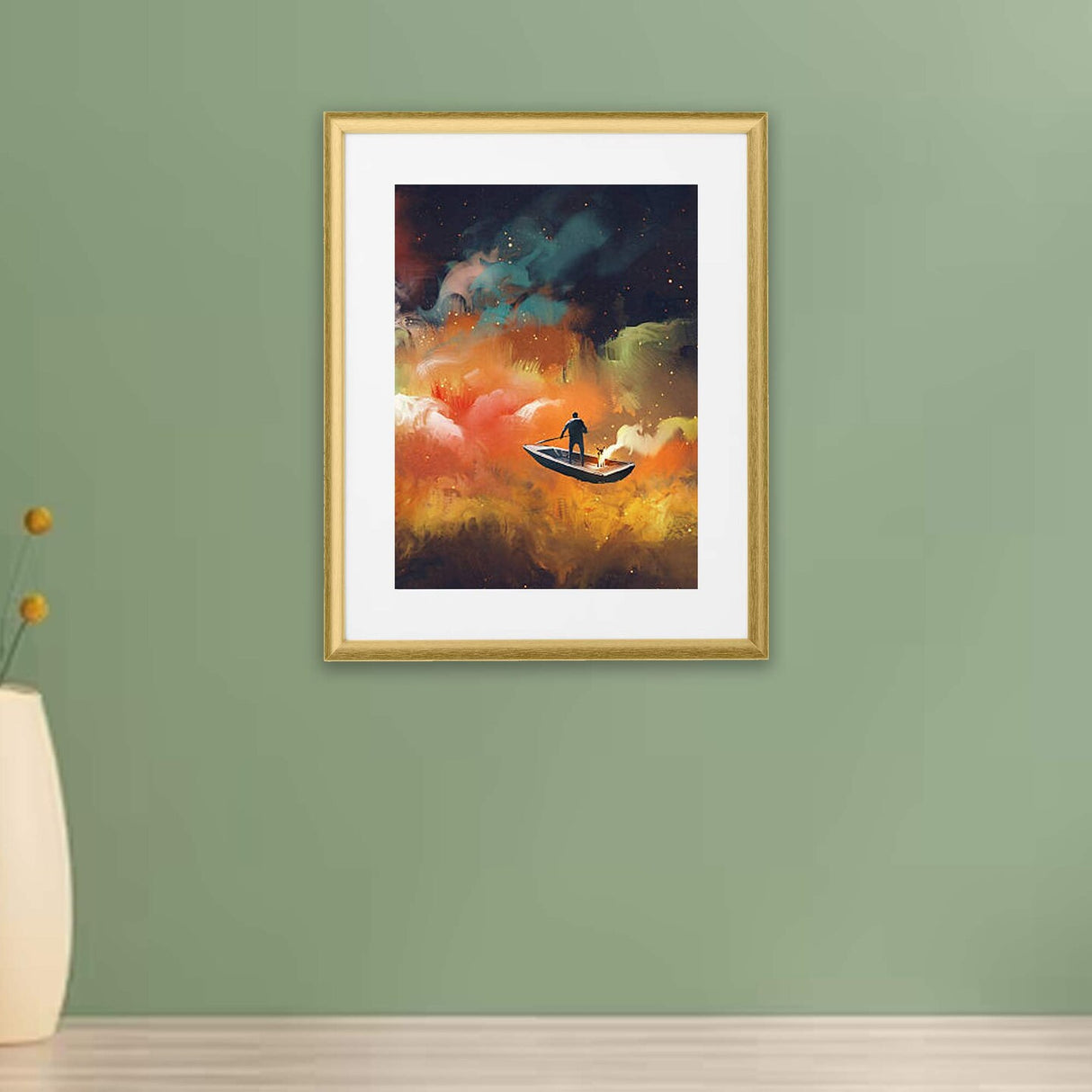 Gold Photo Frame, 16x20", Safe Front Protection, Modern Look