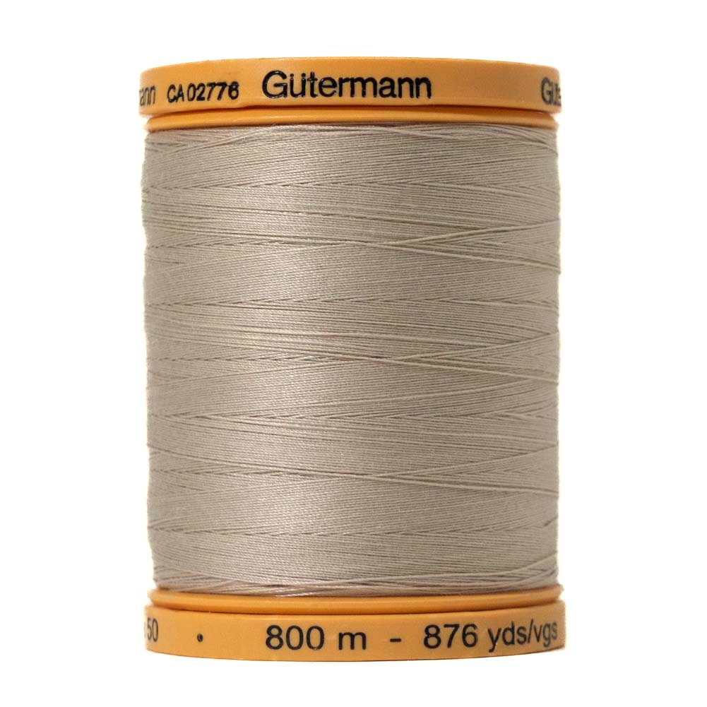 Gutermann Natural Cotton Thread 800m - 0618 Tuskegee Gray