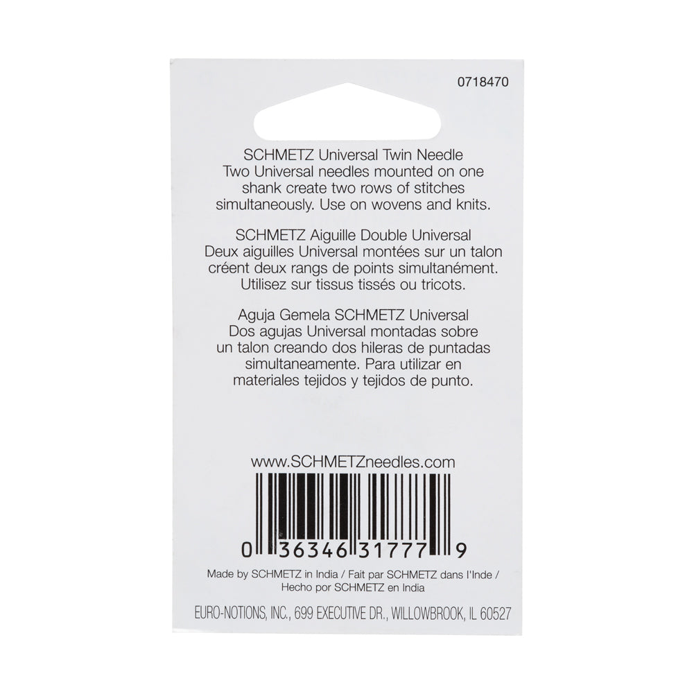 Schmetz Universal Twin Machine Needle - 1.6/80 - 1 ct
