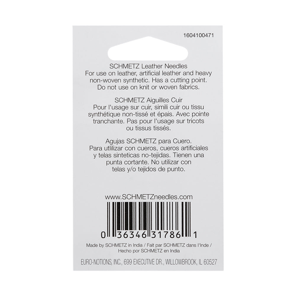 Schmetz Leather Machine Needles - 110/18 - 5 ct