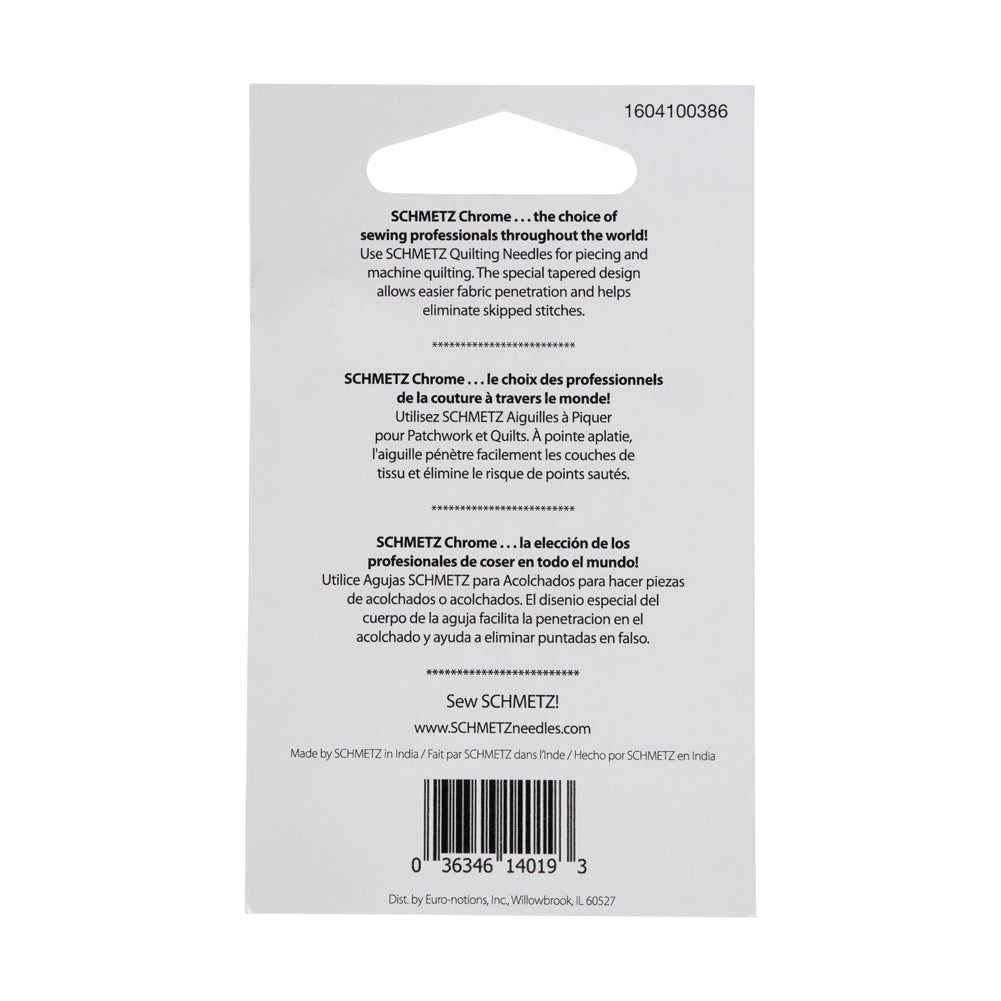 Schmetz Chrome Quilting Machine Needles - 90/14 - 5 ct